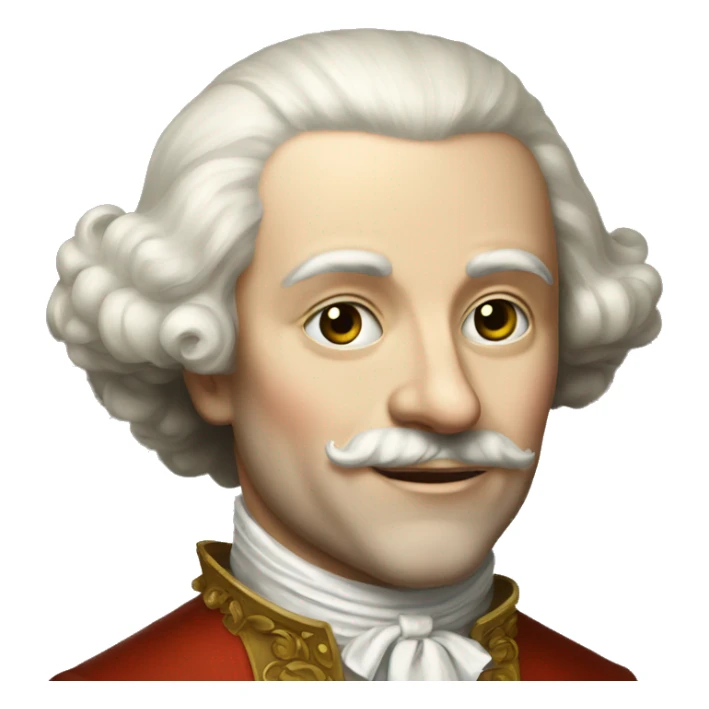 white aristocrat XVII century sticker