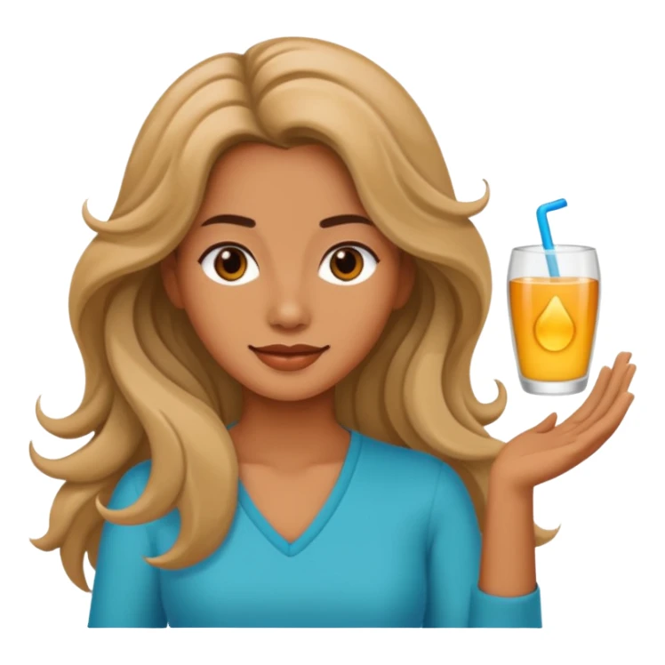 digital nomads long wave hair woman  sticker