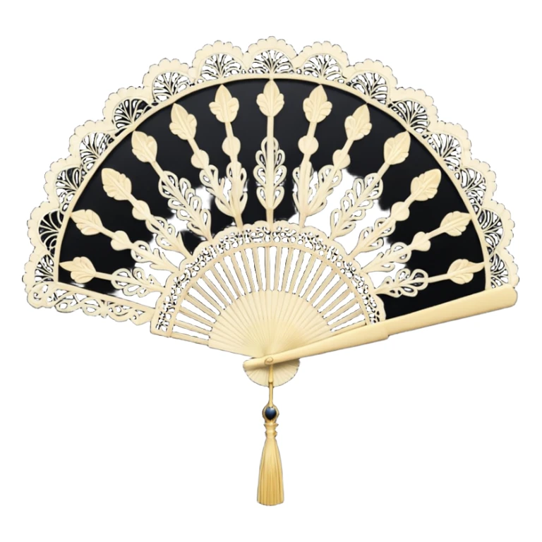 goth lace fan sticker