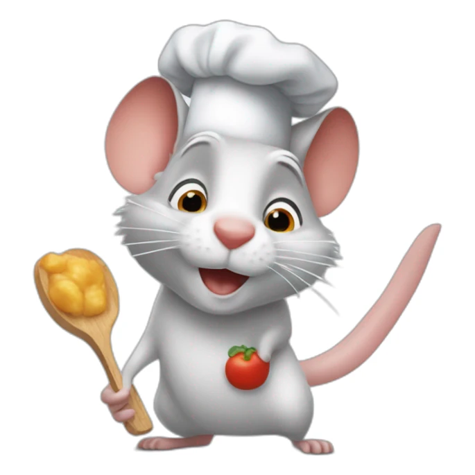 ratatouille disney avec sa toque sticker