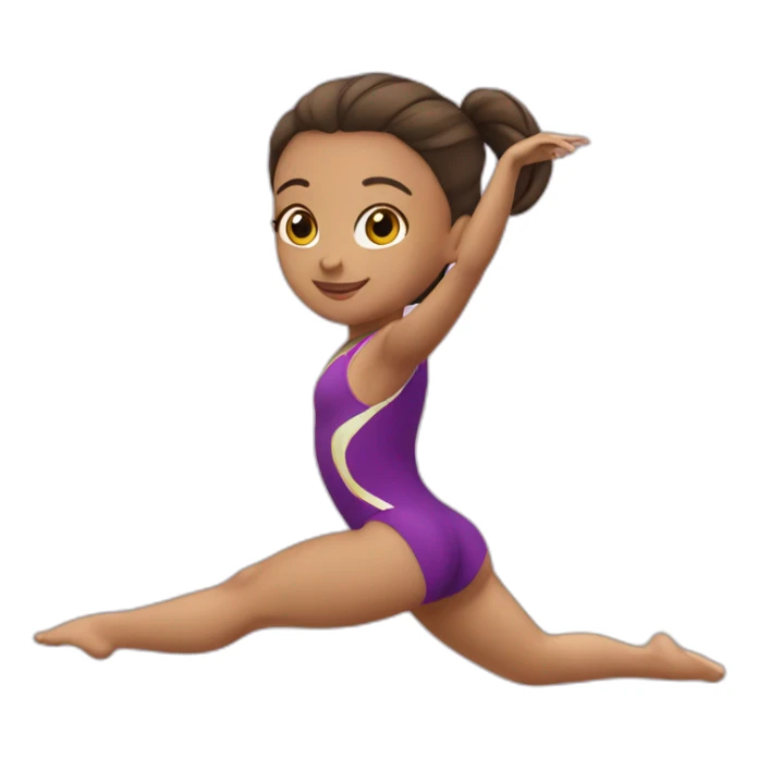 gymnast girl sticker