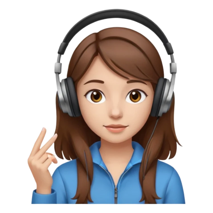 Brown-haired girl creating a video to post on instagram sticker