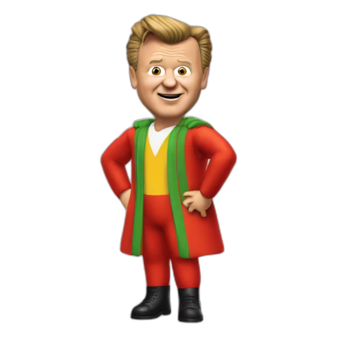 Louis van Gaal in teletubby outfit sticker
