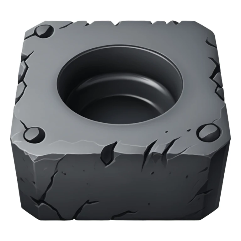 Calligraphy Inkstone – Stone block with dark ink well. sticker