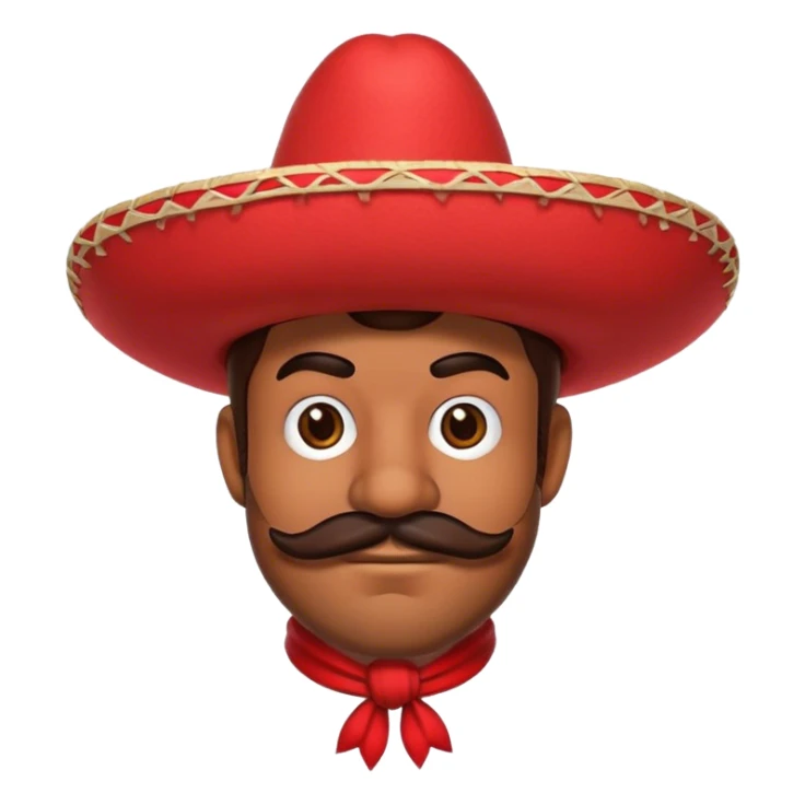 mexican mario bros with a red sombrero  sticker