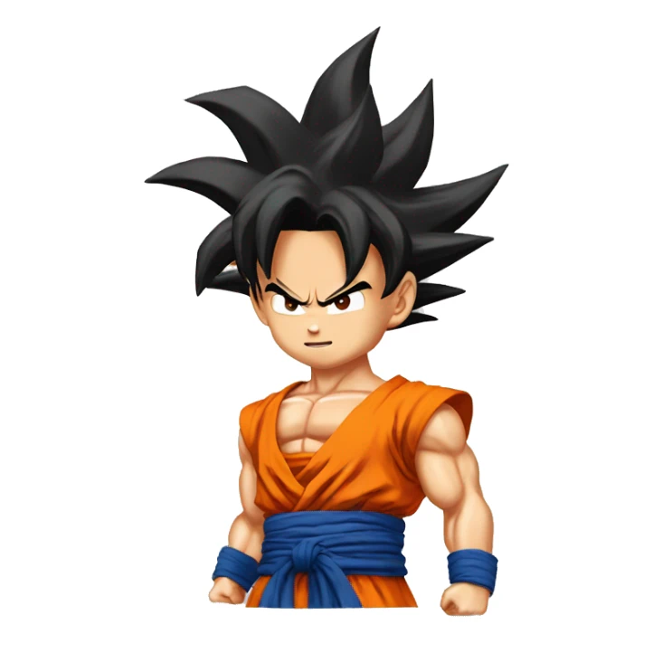 Goku turning super saiyan god sticker