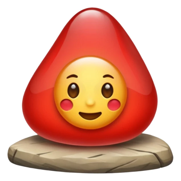 Emoji una piedra rubi  sticker