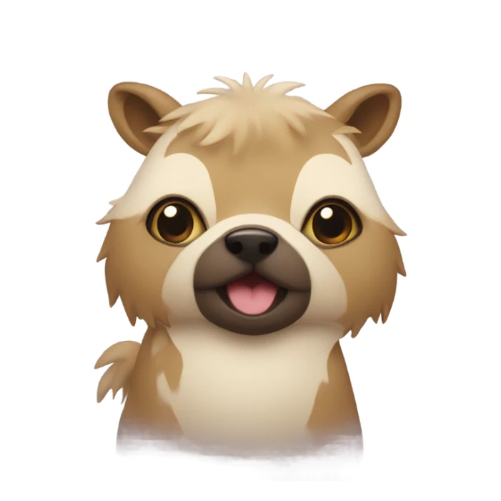 Animal with speech bubble that says “tuut tuut” sticker