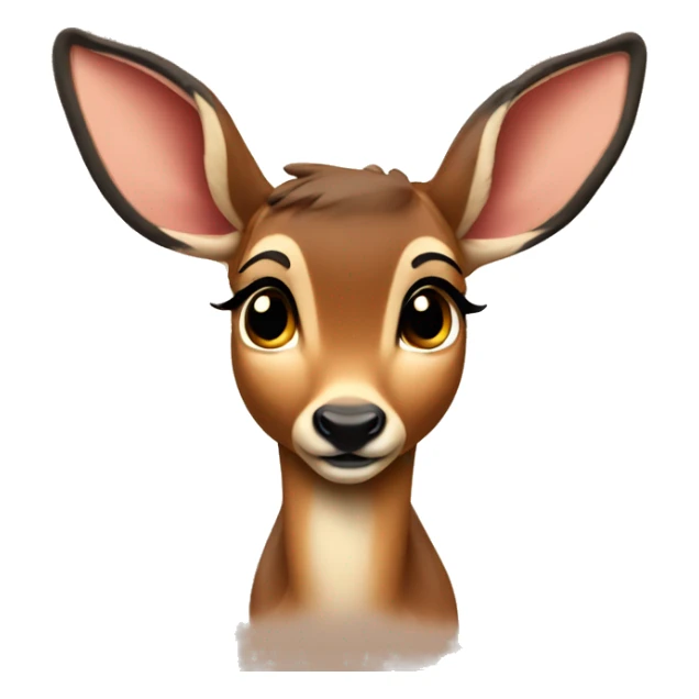 Front profile of a Bambi with bow sticker