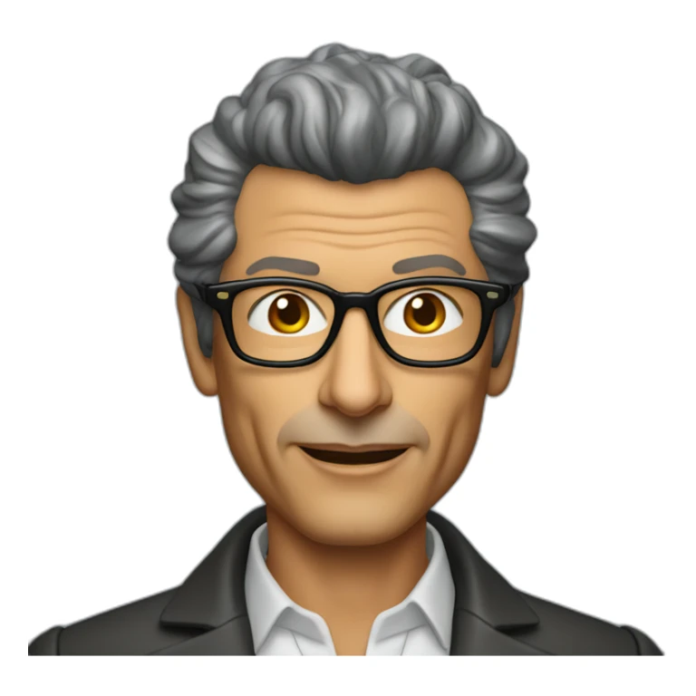 Jeff goldblum innovation consultant wearing glasses sticker