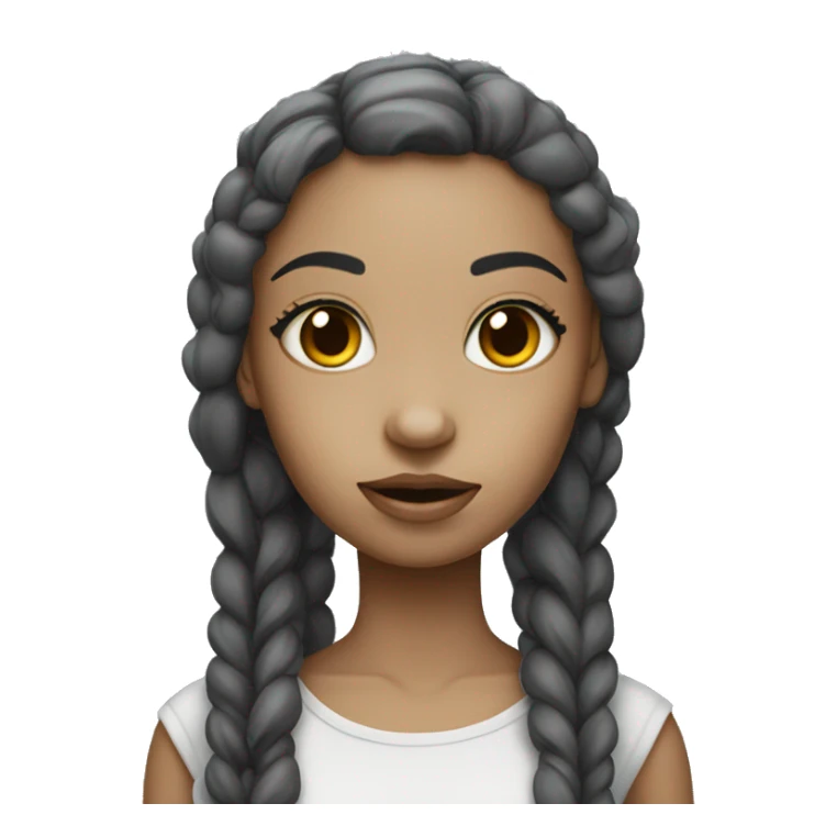 Robot Girl lighter skin sticker