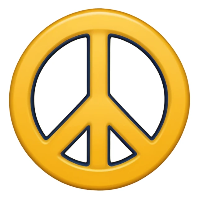 Create an emoji of a peace sign with the thumb sticking out sticker