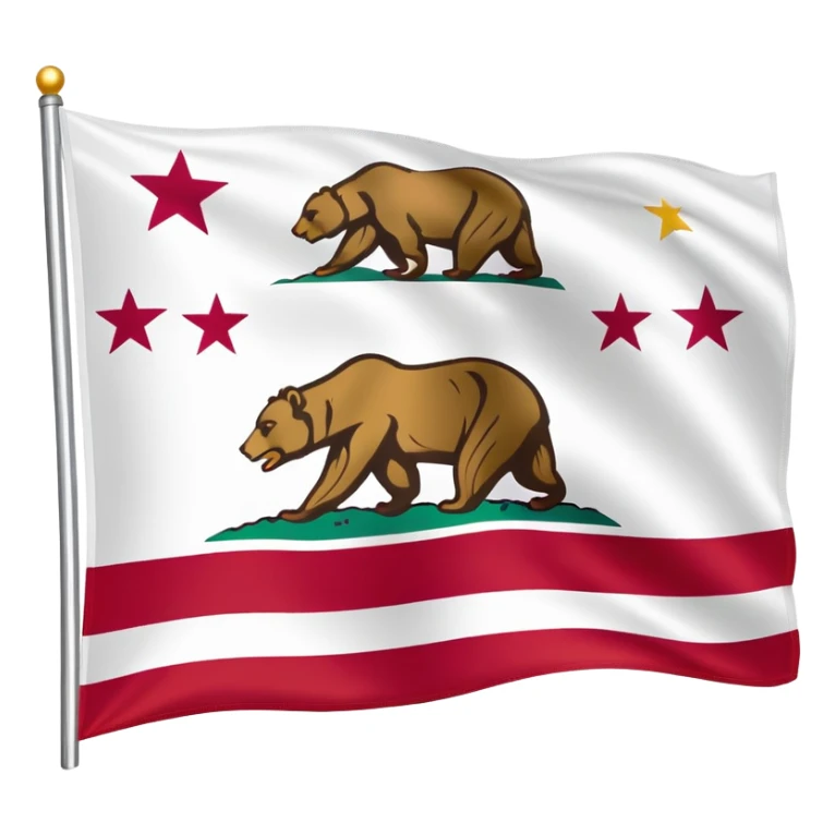 Flag of california sticker