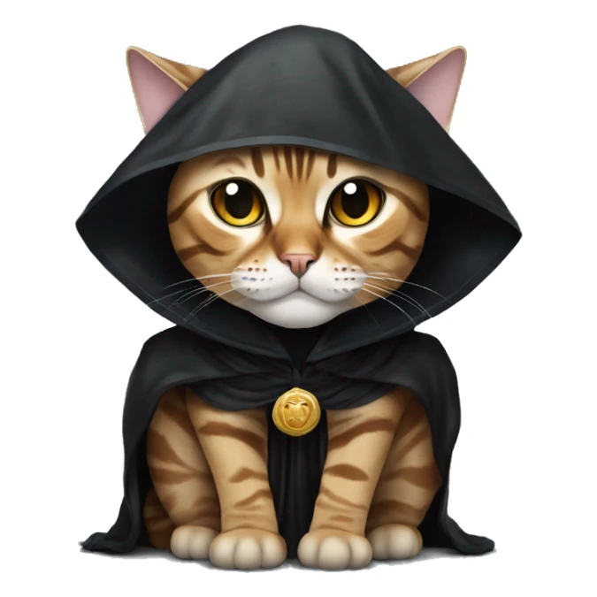 Bengal cat dressed as emperor palpatine sticker