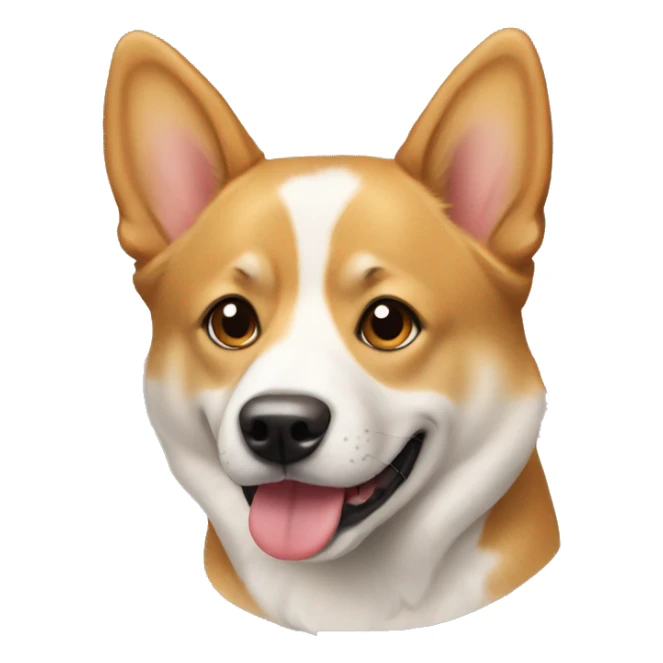 A Dog mixed with jindo and welsh corgi sticker