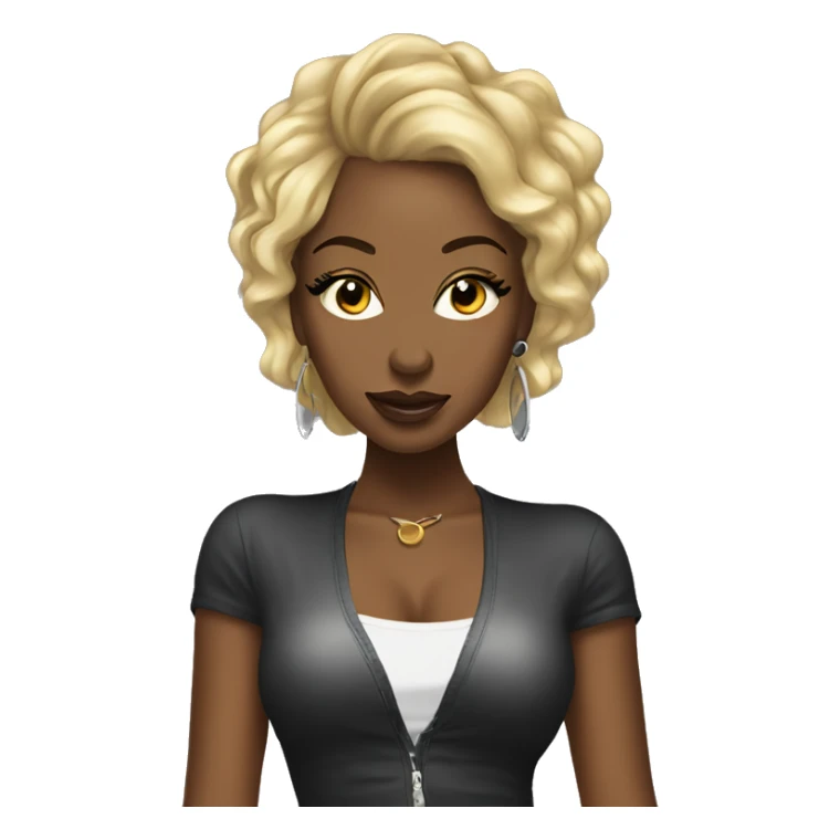 Soulful Deep House Female Pop Singer Diva Profile Pic sticker