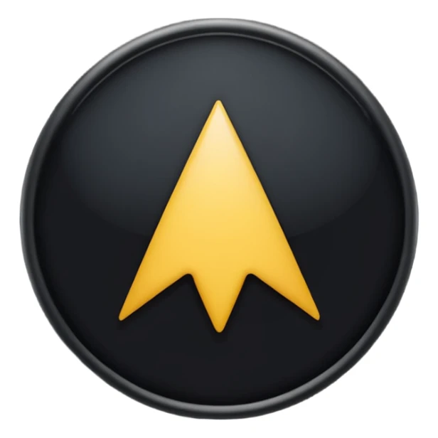 I want you to make a location symbol that's like a circle with a pointy bottom like this aesthetic ○●●□■♤♡♡◇♧☆▪︎¤ like the classic location symbol on Google maps but black sticker