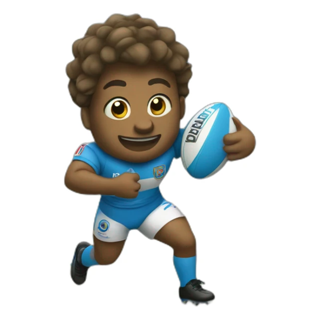 Un  animal Jabali jugando rugby sticker