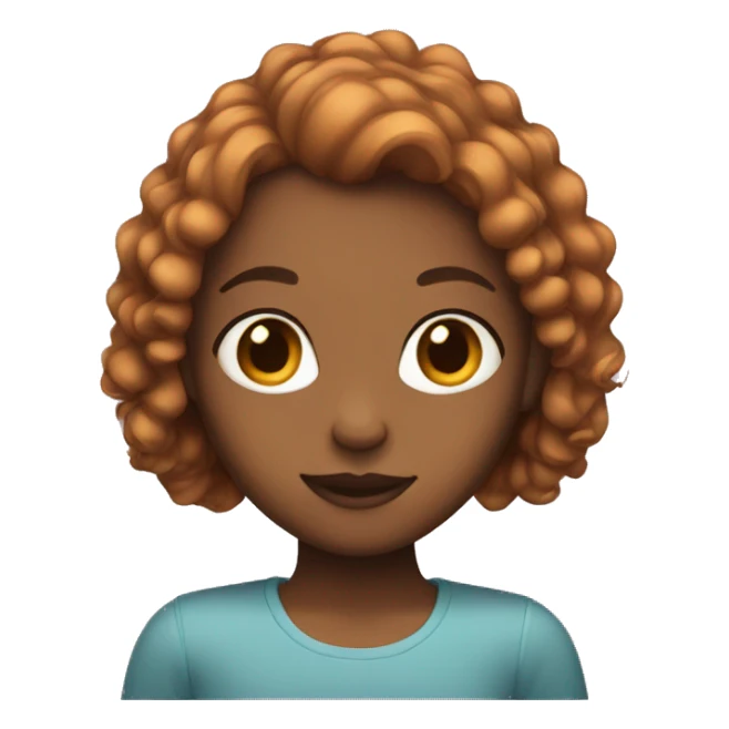 girl with brounette hair sticker