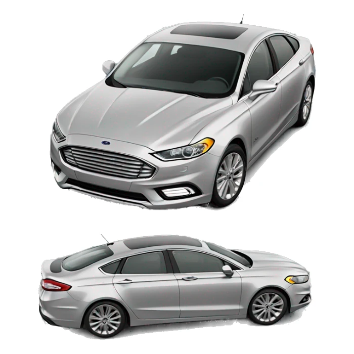ford fusion car grey color sticker
