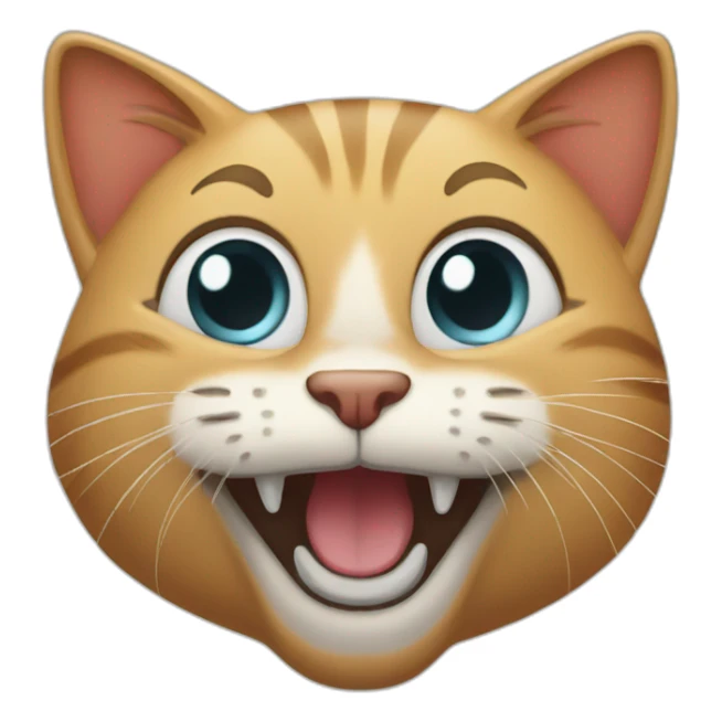happy cat sticker