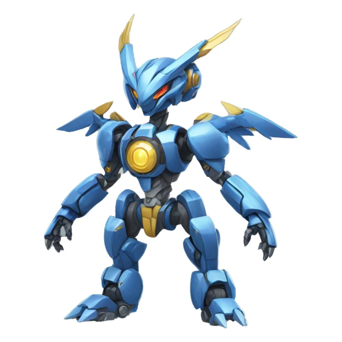 Futuristic Mechanical Pokémon-Medabot-Dragon full body sticker