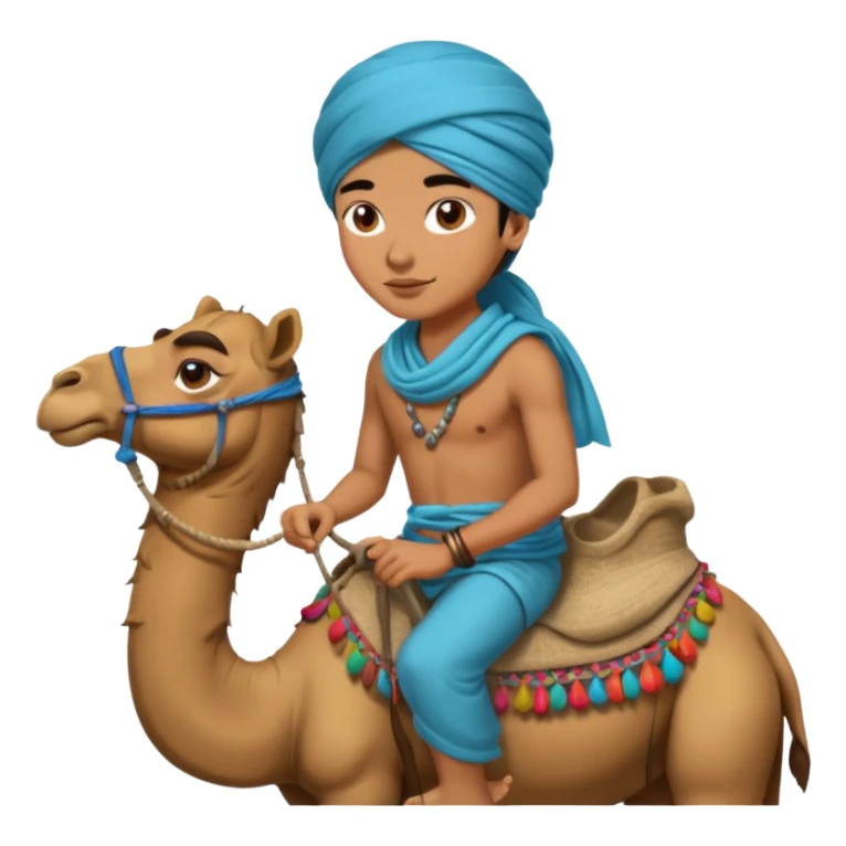 Desert Nomad Traveler with camel sticker