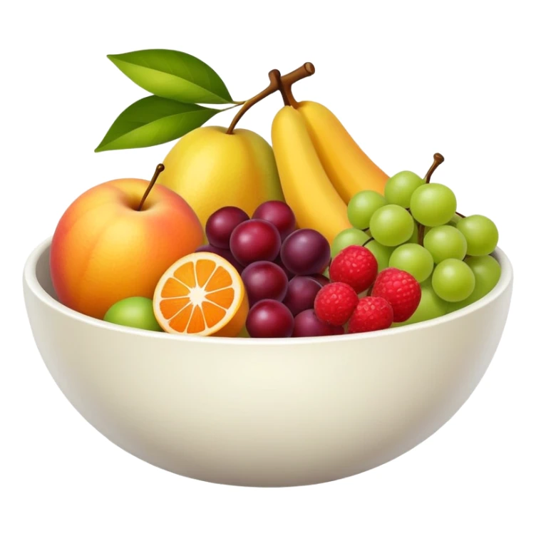 Different types of Fruit in one bowl  sticker