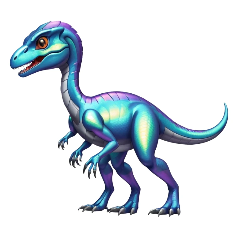 Futuristic Shiny Velociraptor-Fakémon-Pokémon sticker