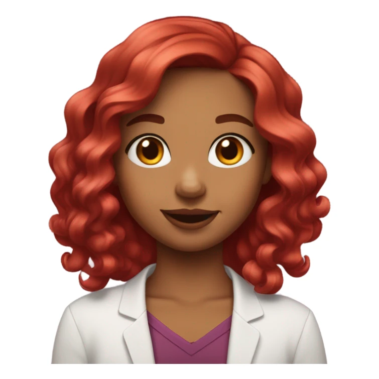 Cherry cola hair girl sticker