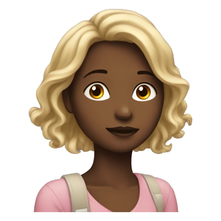 A girl daydreaming sticker