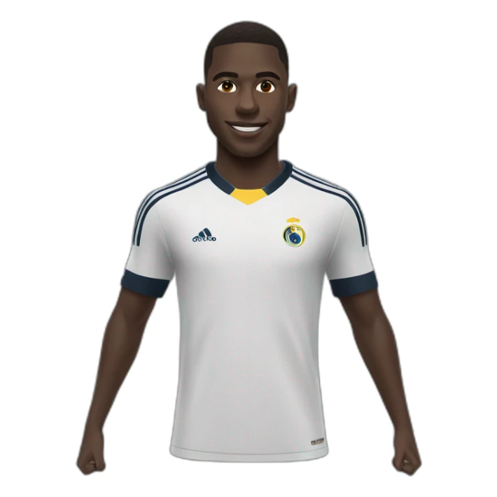 Vinicius portrait realistic football player sticker