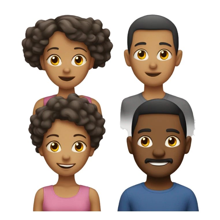 Familia de 3 sticker