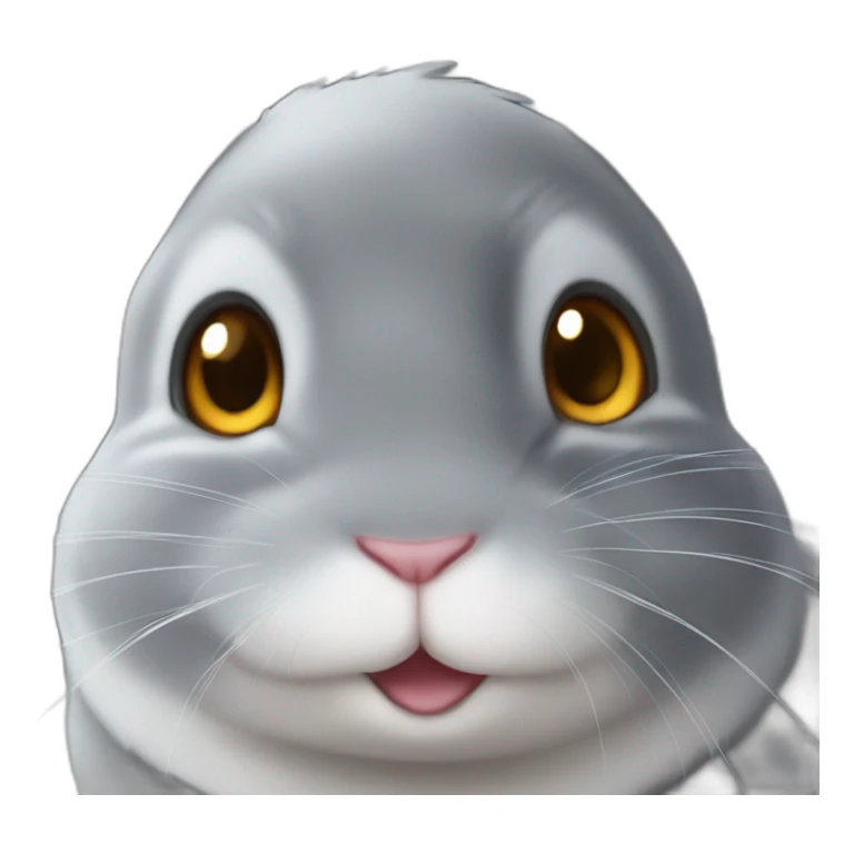 chinchilla with a star on his ear sticker