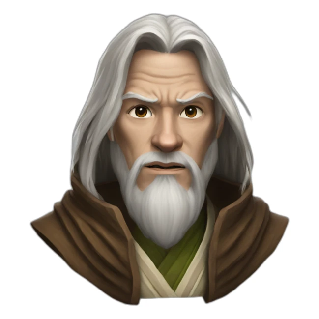 hyperrealist jedi in world of warcraft sticker