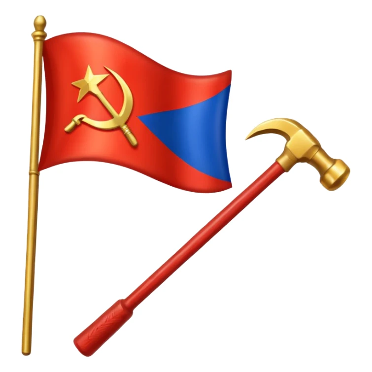 Flag of Russia but in socialist sticker