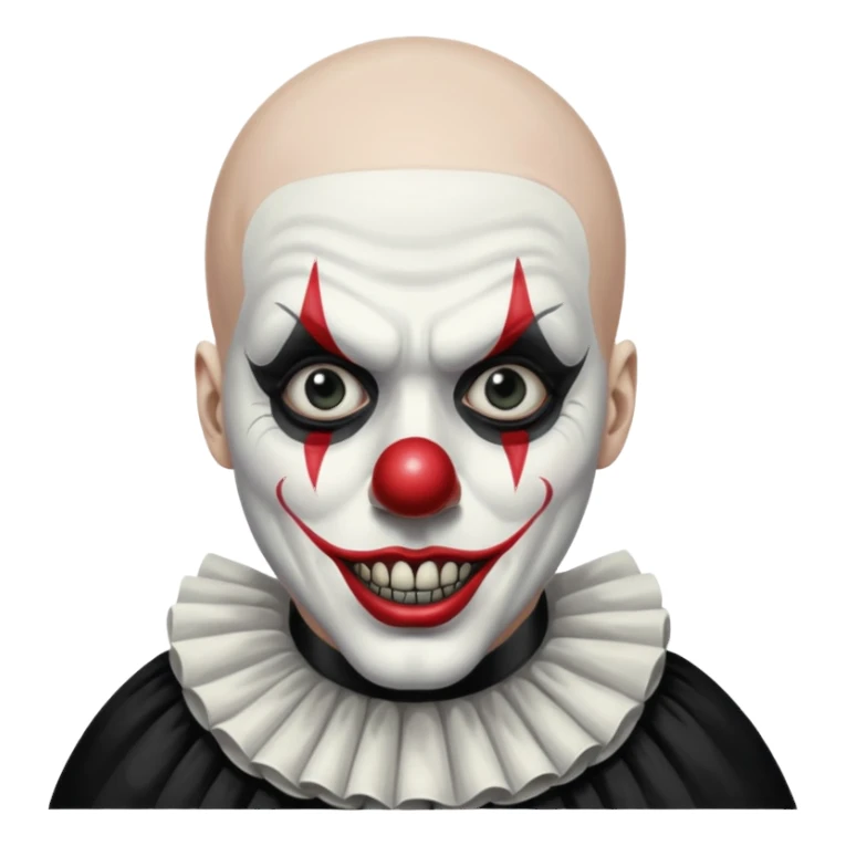 Art the clown (bald mim) Terrifier movie sticker