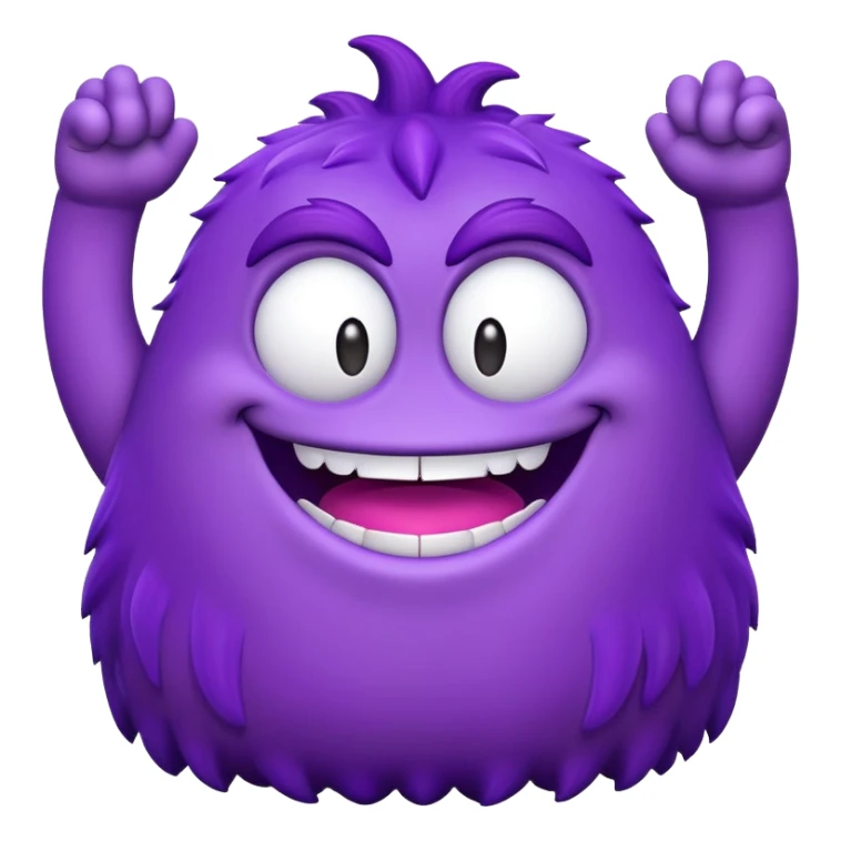 grimace large purple monster from mcdonaldland sticker