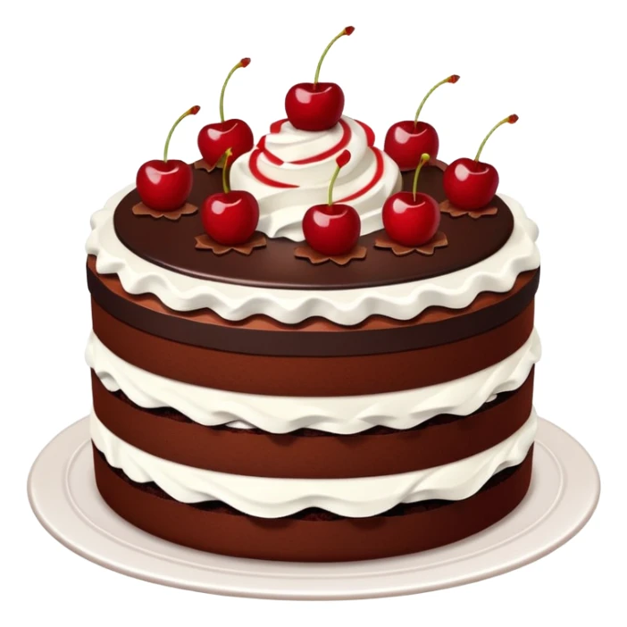 Black Forest Gateau with layers sticker