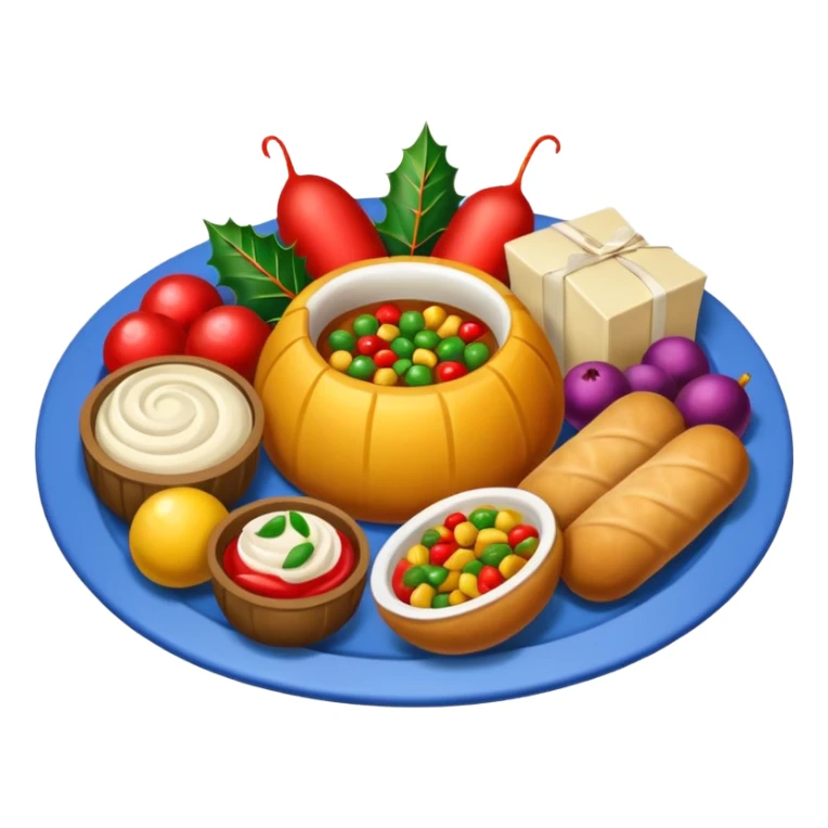 romanian christmas food sticker