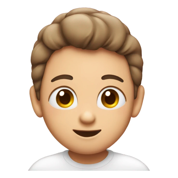 blushing emoji with pink hearts around sticker