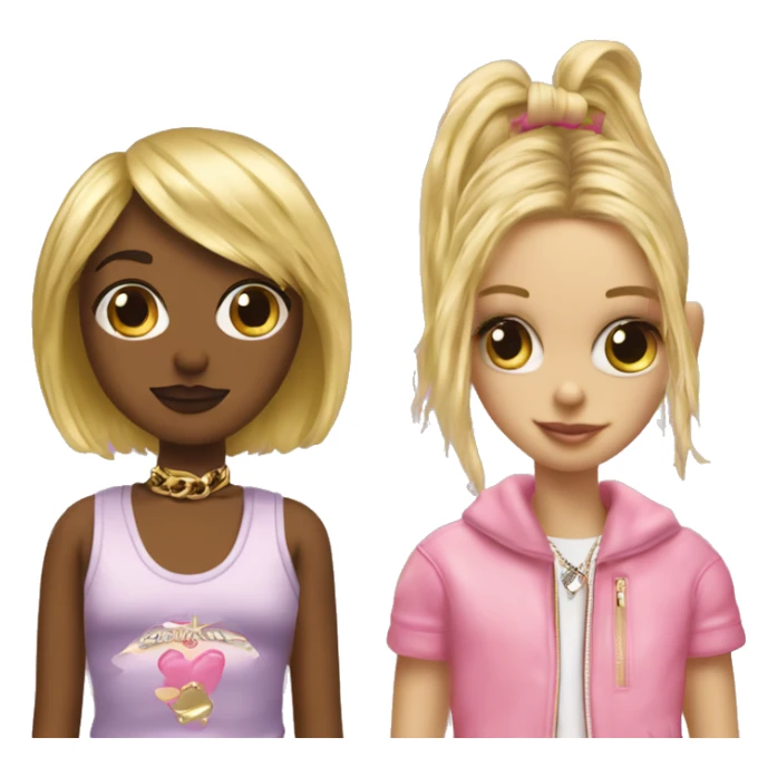2000s Grunge Boy and 2000s Juicy Couture girl   sticker