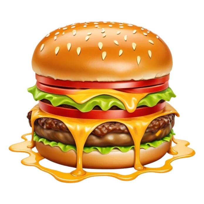 Salvador Dali Melting SPAM slop hamburger sticker