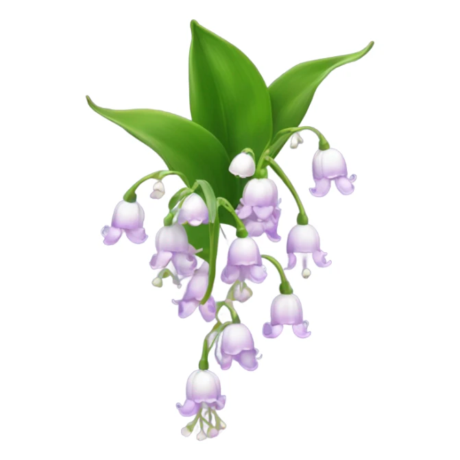 Light purple lily of the valley  sticker