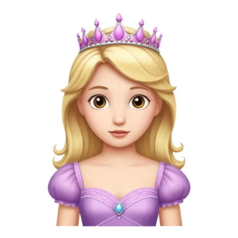 girls in a princess dress sticker