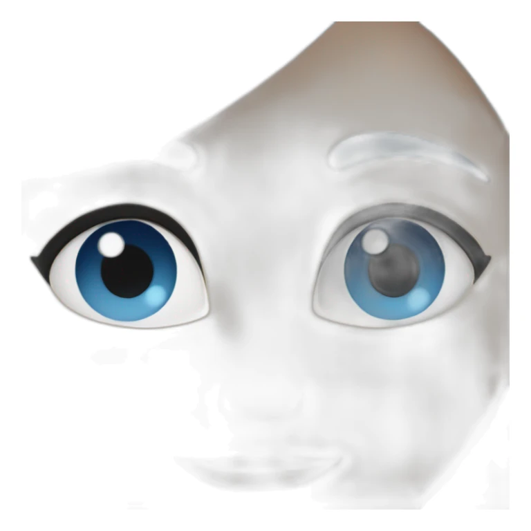 cheveux bleu les yeux bleu ciel sticker