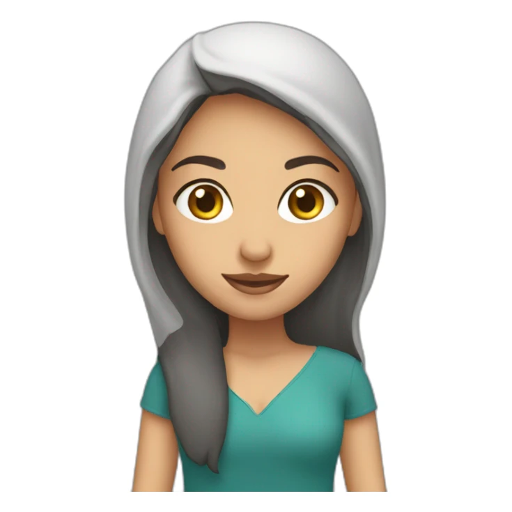 Half Arab half caucasian girl sticker