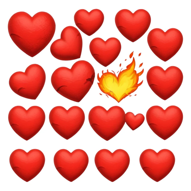 lovebomb, excessive love given, hearts everywhere sticker