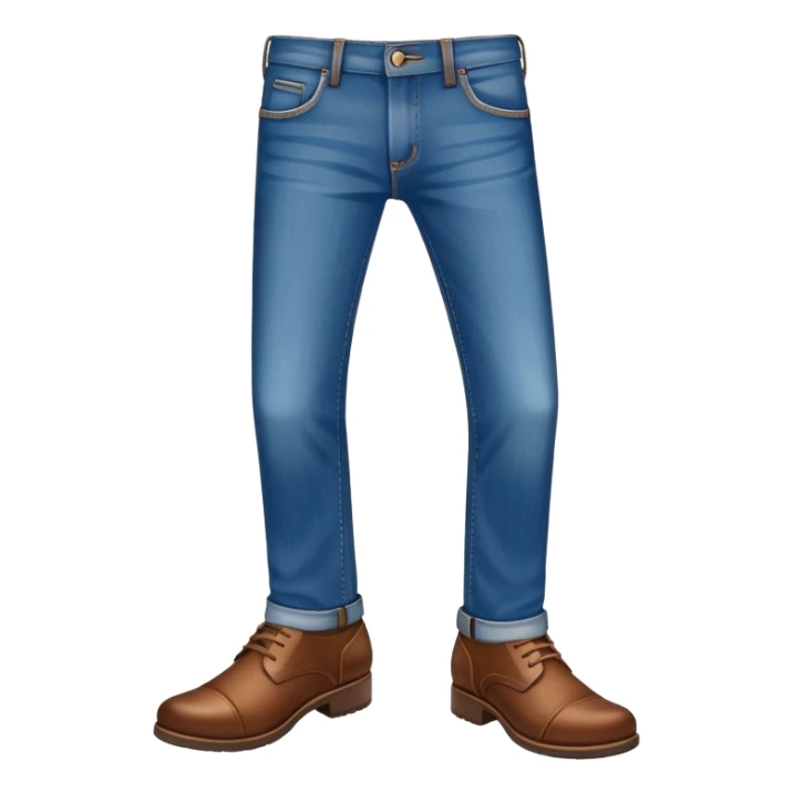 jeans and brown shoes sticker