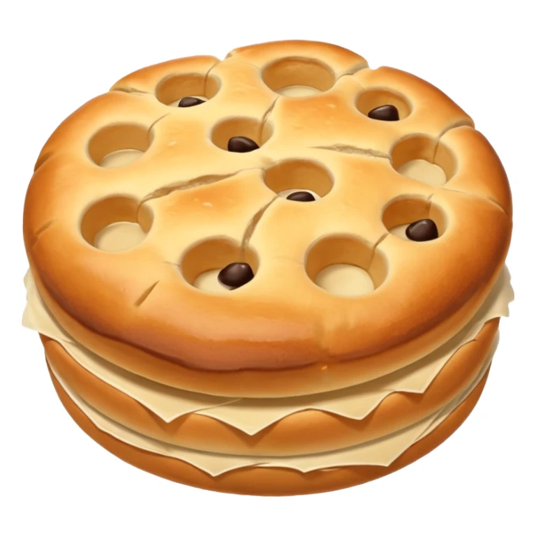 round focaccia without seasoning sticker